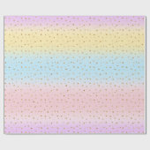 Rainbow- und Polka-Dot-Muster Geschenkpapier (Flach)
