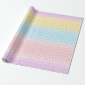 Rainbow- und Polka-Dot-Muster Geschenkpapier (Ungerollt)