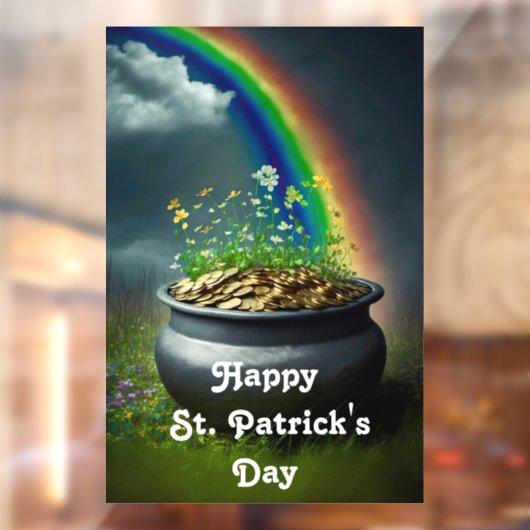 Rainbow und Pot of Gold Window Fensteraufkleber (Blatt 2)