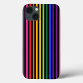 Rainbow und schwarze Streifen Case-Mate iPhone Geh Case-Mate iPhone Hülle (Rückseite)