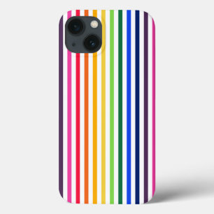 Rainbow und weiße Streifen Case-Mate iPhone Gehäus Hülle