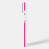 Rainbow und weiße Streifen Case-Mate iPhone Gehäus Hülle (Rückseite / Links)