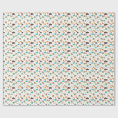 Rainbow- und Weltraumkindermuster Geschenkpapier (Flach)