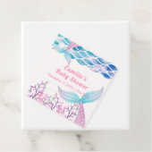 Rainbow Under Sea Mermaid Schwanz Babydusche Geschenkanhänger (Beispiel)