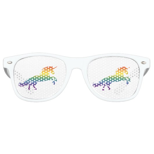 Rainbow Unicorbt Partybrille (Vorderseite)
