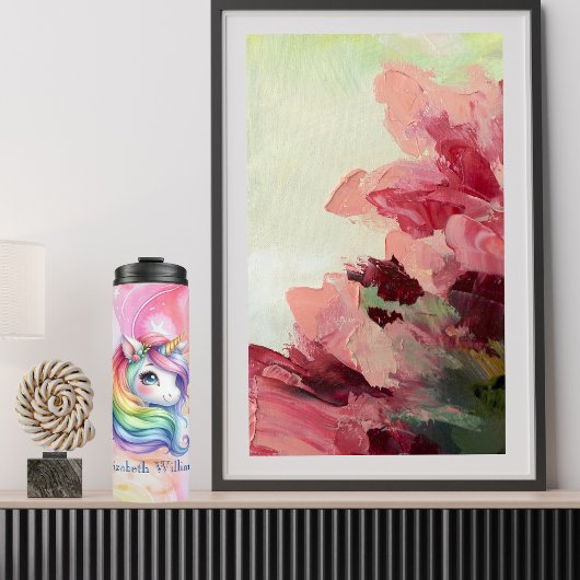 Rainbow Unicordesign mit Individuelle Name Thermosbecher