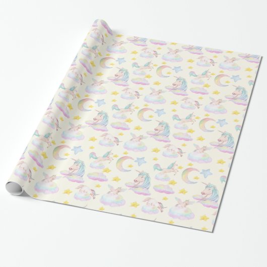 Rainbow Unicorful Wrapping Paper Geschenkpapier (Ungerollt)
