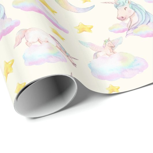 Rainbow Unicorful Wrapping Paper Geschenkpapier (Rolleneckpunkt)