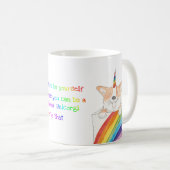 Rainbow unicorgi Tasse (VorderseiteRechts)