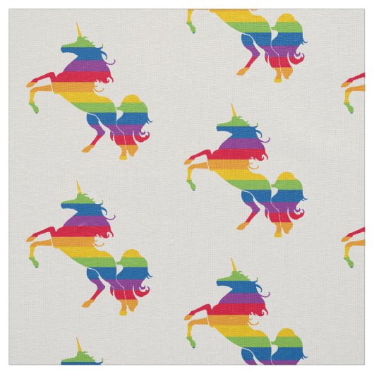 Rainbow Unicorn Art Stoff (Muster)