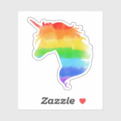 Rainbow Unicorn Aufkleber (Blatt)