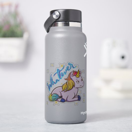 Rainbow Unicorn Aufkleber (HydroFlask)