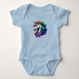 Rainbow Unicorn Baby Suite Strampler