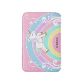 Rainbow Unicorn Badematte (Vorderseite Vertikal)