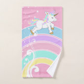 Rainbow Unicorn Badetuch Set (Handtuch)