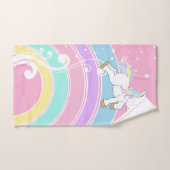 Rainbow Unicorn Badetuch Set (Handtuch)