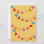 Rainbow Unicorn, Balloons & Banner Birthday Party Einladung (Rückseite)