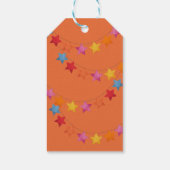 Rainbow Unicorn, Balloons & Banner Birthday Party Geschenkanhänger (Rückseite)