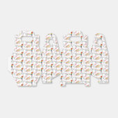 Rainbow Unicorn Birthday Custom Name Geschenkschachtel (Ungefaltet)