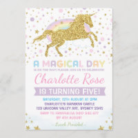 Rainbow Unicorn Birthday Einladung Party Einladung