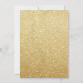 Rainbow Unicorn Birthday Einladung Pink Gold (Rückseite)