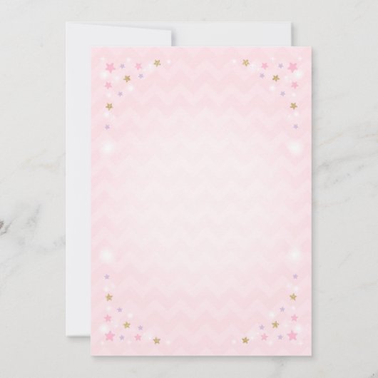 Rainbow Unicorn Birthday Einladung Pink Gold (Rückseite)