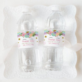 Rainbow Unicorn Birthday Party Gefallen Wasserflaschenetikett