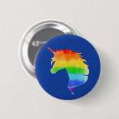 Rainbow Unicorn Button (Vorne & Hinten)