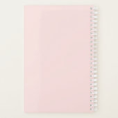Rainbow Unicorn Cake Personalisiert Planner Notebo Planer (Rückseite)