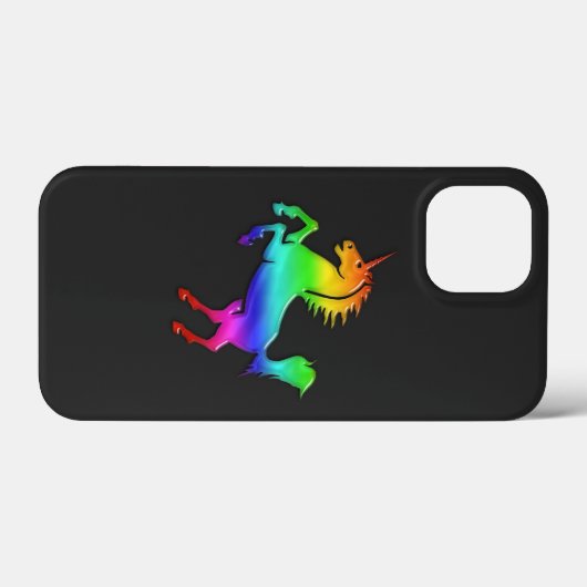 Rainbow Unicorn Case-Mate iPhone Hülle (Rückseite (Horizontal))