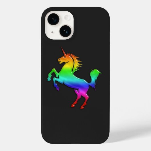 Rainbow Unicorn Case-Mate iPhone Hülle (Rückseite)