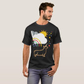 Rainbow Unicorn Corgi Dog T-Shirt (Vorne ganz)