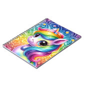 Rainbow unicorn cute fun notebook notizblock (Linke Seite)