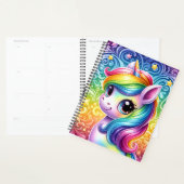Rainbow unicorn cute fun planner book planer (Anzeige)