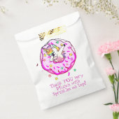 Rainbow Unicorn Dab Dance fun Pink Iced Donut Geschenktütchen (Versiegelt)