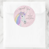 Rainbow Unicorn Danke, Stickers (Tasche)