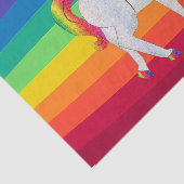 Rainbow Unicorn Decoupage Tissue Paper Seidenpapier (Ausschnitt)