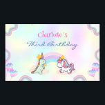 Rainbow Unicorn & Dinosaur Friends Birthday Party Poster<br><div class="desc">Rainbow Unicorn & Dinosaur Friends Birthday Party</div>