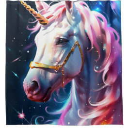 Rainbow Unicorn Duschvorhang