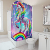 Rainbow Unicorn Duschvorhang (Beispiel)