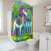 Rainbow Unicorn Duschvorhang (Beispiel)