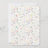 Rainbow Unicorn Editable Birthday Design Einladung (Rückseite)