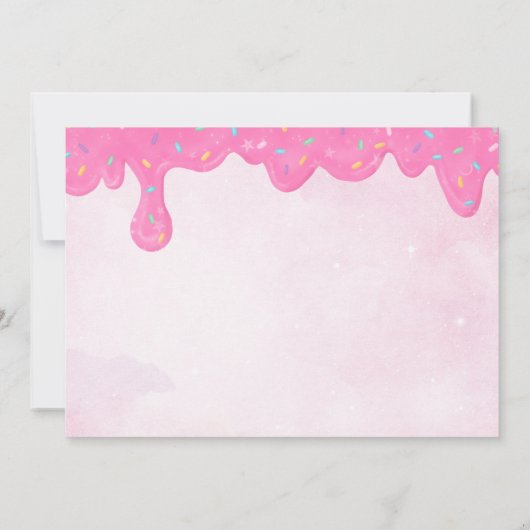 Rainbow Unicorn Einladung (Rückseite)