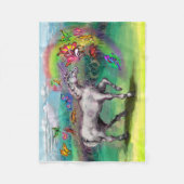 Rainbow Unicorn Feen Fleecedecke (Vorderseite)