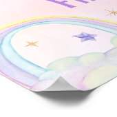 Rainbow Unicorn Foto Milestone Zeichen Poster (Ecke)