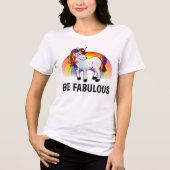 RAINBOW UNICORN Frauen T - Shirt Sweatshirt (Vorderseite)