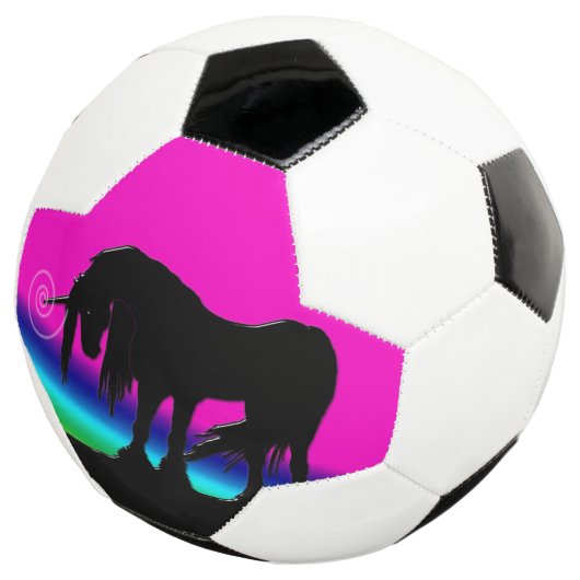 Rainbow Unicorn Fußball (Dreiviertel)