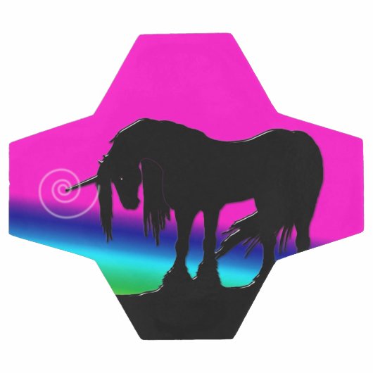 Rainbow Unicorn Fußball (Flach)