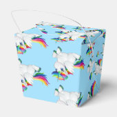 Rainbow Unicorn Gastgeschenk Box Geschenkschachtel (Rückseite)