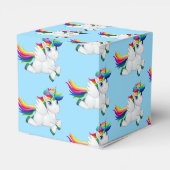 Rainbow Unicorn Gastgeschenk Box Geschenkschachtel (Rückseite)